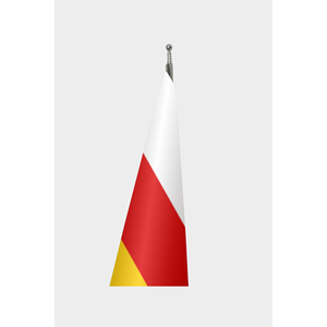 South Ossetia Official Indoor <b>Flag</b> Customizable World <b>Flag</b> with Digital Printing Made of Durable Polyester and Fiberglass <b>Pole</b> - Product Image 3