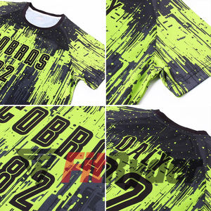 Camiseta de fútbol verde neón y negra 2024 personalizada, y uniforme de Francia Argentina, camiseta de nueva temporada con ropa de fútbol por sublimación - Product Image 6