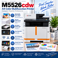 Imprimante multifonction couleur A4 reconditionnée M5526cdw, 26 ppm, recto-verso, sans fil, copieur, scanner, fax, machine de bureau, Japon