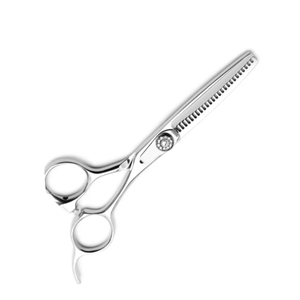 Tijeras para adelgazar el cabello, tijeras para cortar el cabello (6,7 pulgadas) con tornillo de tensión ajustable fino y paño de limpieza de 1 pieza - Product Image 2