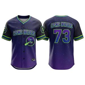 Maillot de baseball personnalisé Nom imprimé OEM sublimé 100% polyester Maillots de baseball bon marché Maillot vierge pour enfants - Product Image 4