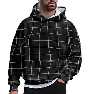 Sudadera Extra Grande de Hip Hop en Color Negro, Ropa Exterior de Invierno, Transpirable, Deportiva, Informal, de Forro Polar y Algodón, 2026 - Product Image 5