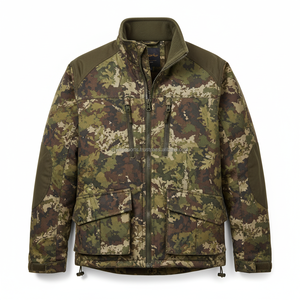 STYLIRO SPORTS Custom Logo Unisex Outdoor <b>Camo</b> Soft Shell <b>Jacket</b> Waterproof Windproof Flame-Retardant Multi-Pocket Hunting - Product Image 4