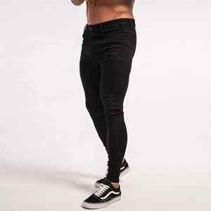 Matière douce lourde Look élégant nouvelle mode hommes jean pantalon qualité supérieure anti-rides bas prix pantalon hommes jean pantalon - Product Image 6