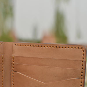 Custom Logo Genuine Leather Bi Fold <b>Wallet</b> <b>Slim</b> RFID Blocking Purse For <b>Men</b> Vintage Stylish OEM BFW-0122 - Product Image 5