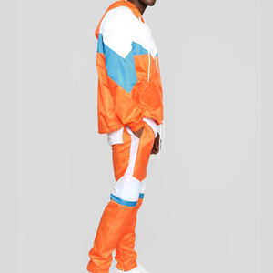 Veste de sport d'été personnalisée de haute qualité, ensemble de pantalons, dernière conception, survêtement de jogging coupe-vent respirant coloré pour hommes - Product Image 2