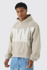Sweat à capuche épais surdimensionné à épaules tombantes avec logo personnalisé 100% sweats à capuche thermiques en coton pour hommes vente en gros - Product Image 3