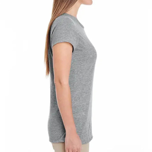 เสื้อยืดผ้าฝ้ายทางการของผู้หญิงแบบระบายอากาศได้ดีแห้งเร็วทรงสลิมฟิตพร้อมการพิมพ์แบบกำหนดเอง - Product Image 2