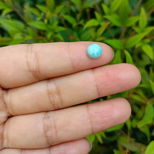 Pierre précieuse Larimar bleu naturel cabochon, la plus vendue, en vrac, taillée, fine et délicate, calibrée de 3 à 21 mm, pour la fabrication de bijoux - Product Image 2