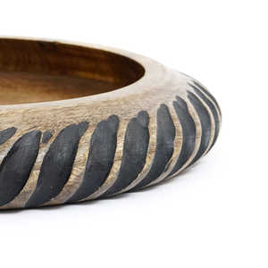 Bol de service rond en acacia pour fruits ou salades, petit, diamètre 6 pouces, hauteur 2,5 pouces, bol unique - Product Image 6