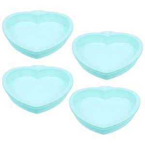Ensemble d'assiettes à dîner en résine personnalisées en forme de coeur écologique Love Nautical avec glaçure de couleur - Product Image 5