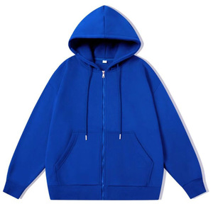 Top Quality Men Hoodie 100% Cotton Zip-Up Hoodie Heavyweight <b>Puff</b> Print Streetwear Hoodies for Men - Product Image 3