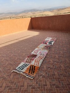 Alfombra de Lana Anudada a Mano Estilo Marroquí, Alfombra Persa con Borlas para Sala de Estar, Dormitorio, Comedor, Pasillo, Pelo Medio - Product Image 3