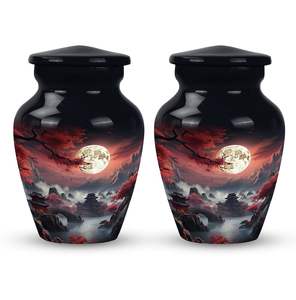 Sakura Night Urns <b>for</b> Cremation <b>Ashes</b> Modern <b>for</b> Human <b>Ashes</b> <b>Keepsake</b> Decorative <b>for</b> Infant Urns Cherry - Product Image 2
