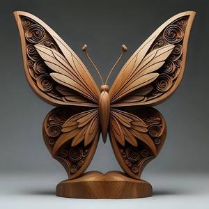 Esculturas decorativas de madera con formas modernas que añaden sofisticación a la decoración contemporánea - Product Image 5