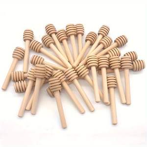 Directement du fabricant indien, cuillère à miel et à chocolat en bois naturel de haute qualité, logo personnalisé, taille personnalisée - Product Image 1