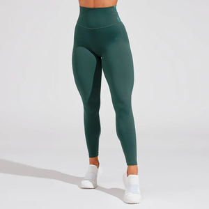 Mallas de Yoga de cintura alta para mujer 2024, mallas deportivas elegantes con patrón sólido para Fitness con Control de barriga, características anticelulíticas - Product Image 4