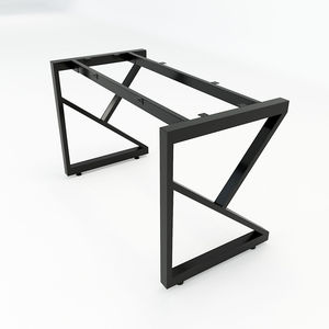 SFKC001-Minimalist Style <b>Simple</b> Wooden Rubberwood <b>Desk</b> with K-Charm Iron Legs - Product Image 6