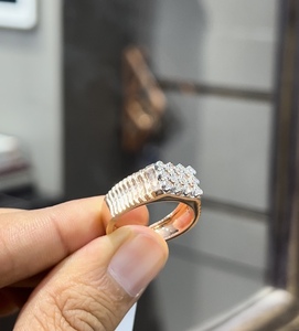 Bague en or massif 14K 18K avec diamant naturel personnalisée pour homme, cadeau élégant pour anniversaire ou mariage, bijou élégant, accessoire de mode - Product Image 4