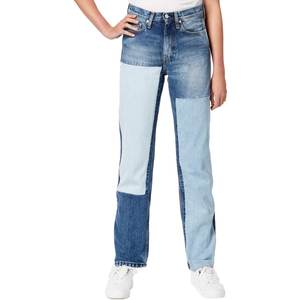 Jean en denim personnalisé à jambes larges pour femmes, pantalon boyfriend pour femmes - Product Image 1