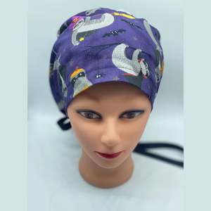 Gorra de fregado con lazo en la espalda de alta calidad, impresión personalizada, precio al por mayor, sombreros OEM, gorras de fregado médico dentales elásticas ajustables, sombrero - Product Image 4