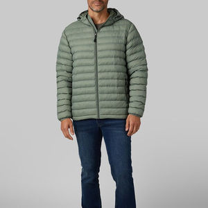 Chaqueta Acolchada de Tamaño Regular para Hombre, la Mejor Calidad a Precio Económico, Chaqueta Acolchada Moderna y Cortavientos para Hombre en Color Sólido - Product Image 3