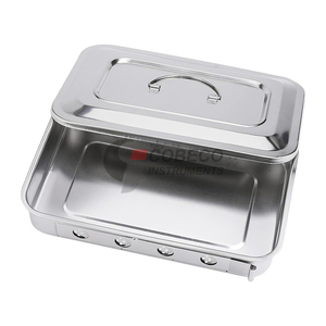 Plateaux chirurgicaux à base magnétique, positionnement sécurisé des instruments, acier inoxydable pour la stabilité pendant le transport, plateaux de stérilisation - Product Image 2
