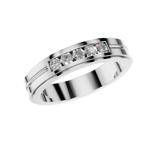 Anillo de Compromiso de Oro Sólido de 14K con Diamante Cultivado en Laboratorio Certificado por IGI, Chapado en Platino, Engaste de Puntas, Corte Brillante, para Mujer, Elegante para Fiestas - Product Image 6