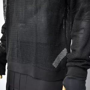 Venta al por mayor sublimación personalizada en blanco Retro American College Football Jerseys Boxy recortada Top Mesh Football Jersey - Product Image 6