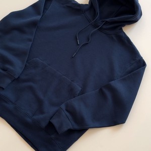 New <b>Navy</b> Blue Winter <b>Men's</b> Hoodie High Quality Slim Fit Cozy Cotton <b>Fleece</b> Solid Pattern Hooded Terry Fabric 3D Pattern Design - Product Image 5