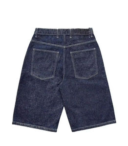 Short en jean baggy vintage pour hommes, style décontracté et respirant avec poches, short en jean ample 100% coton pour le travail - Product Image 4