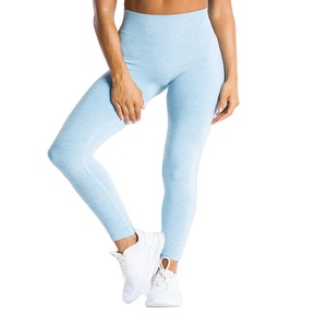 Date Respirant Personnalisé Femmes Haute Élastique Yoga Pantalon Collants À Séchage Rapide Sport Solide Couleur Leggings Avec Poche - Product Image 1