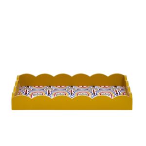 Producto caliente Bandejas de laca rectangular Bandeja decorativa de laca con patrón de árbol de coco, Bandejas de servir de Viettimecraft al por mayor - Product Image 1