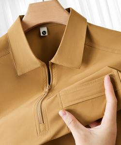 Chemises polo pour hommes avec logo personnalisé, chemises de sport en nylon et élasthanne à manches courtes pour femmes, t-shirt de golf à séchage rapide pour l'extérieur, t-shirts décontractés pour adultes en été - Product Image 1