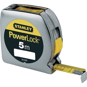 SB STANLEY PowerLock 5 m Length <b>Pocket</b> Tape Measure 19 mm Width EGII <b>Plastic</b> with Viewing Window Promotional Tape Measure - Product Image 1