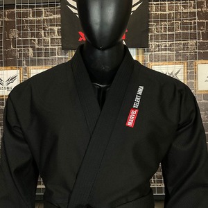 Gi de Jiu Jitsu noir personnalisé pour adultes, uniforme de tissage de perles BJJ MMA avec broderie de logo et service de vêtements de sport OEM - Product Image 4