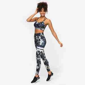 Wholesale <b>Women</b> Sublimation Print High Waist <b>Legging</b> Polyester Spandex Lined Yoga Pant <b>with</b> <b>Pocket</b> Warm All Season Workout Wear - Product Image 2