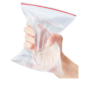 Sac en plastique PET transparent réutilisable à fermeture éclair avec logo personnalisé Emballage refermable pour magasin pour le stockage des vêtements et des aliments