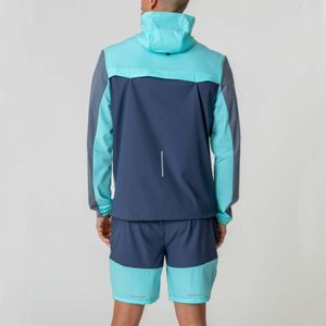 Ensemble veste coupe-vent et short pour homme léger et respirant Logo personnalisé Nylon Polyester Street Wear Mode Ensembles de sport - Product Image 5