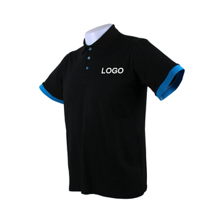 Camisa de negocios de algodón y poliéster de alta calidad para hombre para camisetas de polo Logotipo personalizado Patrón sólido Uniforme de oficina holgado - Product Image 4