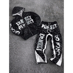 Wholesale Manufacture Matching Tracksuits Jogging Suits Oversized <b>Pullover</b> <b>Men</b> Printing Tracksuit Best Style Fashion OEM - Product Image 1