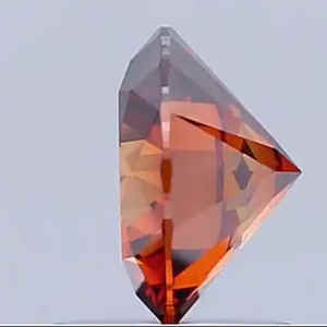 แหวนเพชรหมั้นเพชรเม็ดเดี่ยวทรงกลมสีส้มเข้มแบบแฟนซีที่ได้รับการรับรองจาก IGI พร้อมเพชรเม็ดเดี่ยว - Product Image 3