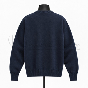 Suéter de Punto con Cuello en V para Hombre, Manga Larga, Clásico, Fabricante de Suéteres Personalizados al por Mayor - Product Image 2