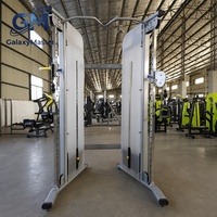 Máquina de Entrenamiento Funcional Comercial con Doble Pila de Pesas de 70 kg, Equipo de Entrenamiento de Fuerza para Gimnasio Comercial