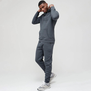 Ensembles de survêtements d'hiver décontractés pour hommes à capuche - Grande taille, extensibles dans les quatre sens, légers, en polyester/coton - Product Image 5