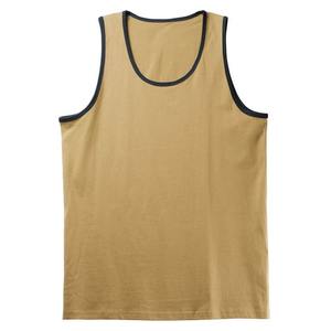 Custom Two Tone Tan <b>Black</b> Gym <b>Tank</b> <b>Tops</b> for <b>Men</b> Personalized Sports Singlets with Custom Logo - Product Image 4