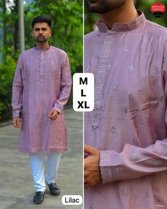 Festival Wear Premium Silk con bordado Kurta Pijama Fabricante y proveedor de la India a la tarifa más baja - Product Image 2