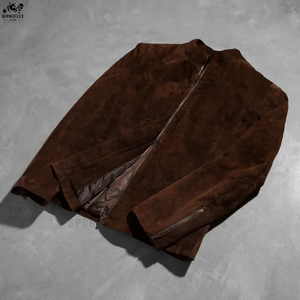 Fabricant pakistanais, veste en daim pour homme sur mesure, tissu en toile, logo sur le devant, coupe-vent d'hiver, respirante, haute qualité, OEM - Product Image 4