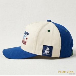 Casquette Snapback 5 Panneaux Brodée Personnalisée avec Logo, Haute Qualité, Bicolore, Style Baseball, Tendance Extérieure, Fabriquée au Vietnam - Product Image 3