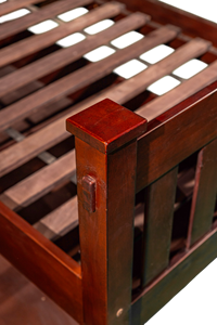 TACASA Durable <b>Solid</b> Beech <b>Wood</b> <b>Single</b> <b>Bed</b> Coffee Brown 3 Drawers Traditional Design Comfortable Multi-Functional Space-Saving - Product Image 6